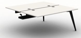 Pyramid Steel Bench Desk - Back To Back End Module