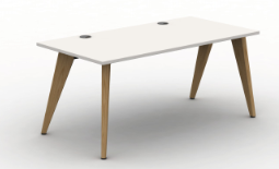 Pyramid Wood Bench Desk - Single Starter Module